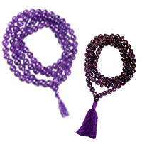 Amethyst Necklace Mala